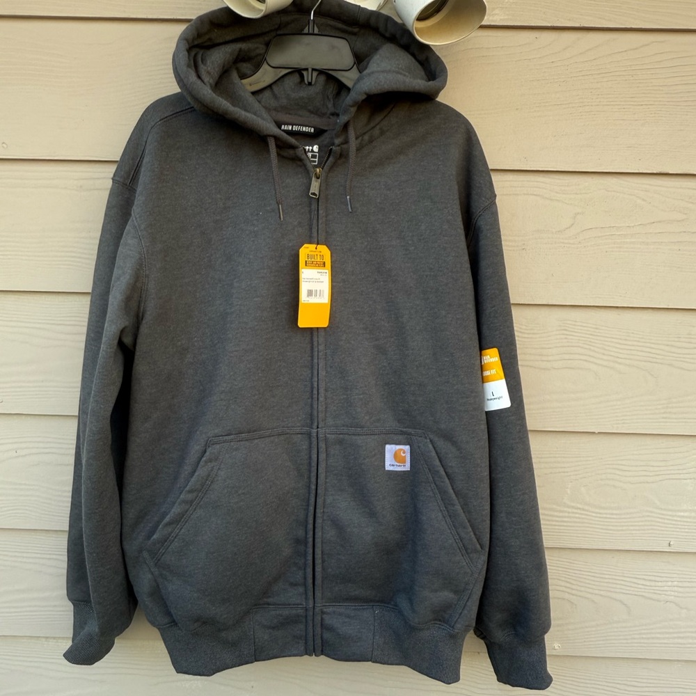 Carhartt Rain Defender Paxton Custom Zip Hoodies - Picture 7 of 13